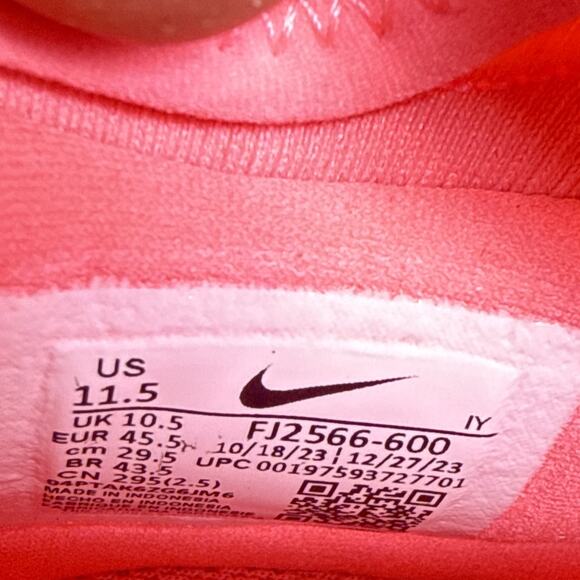 DS NIKE AIR PHANTOM LUNA 2 ACADEMY TF sz 11.5 MAD BRILLIANT FJ2566-600 PINK